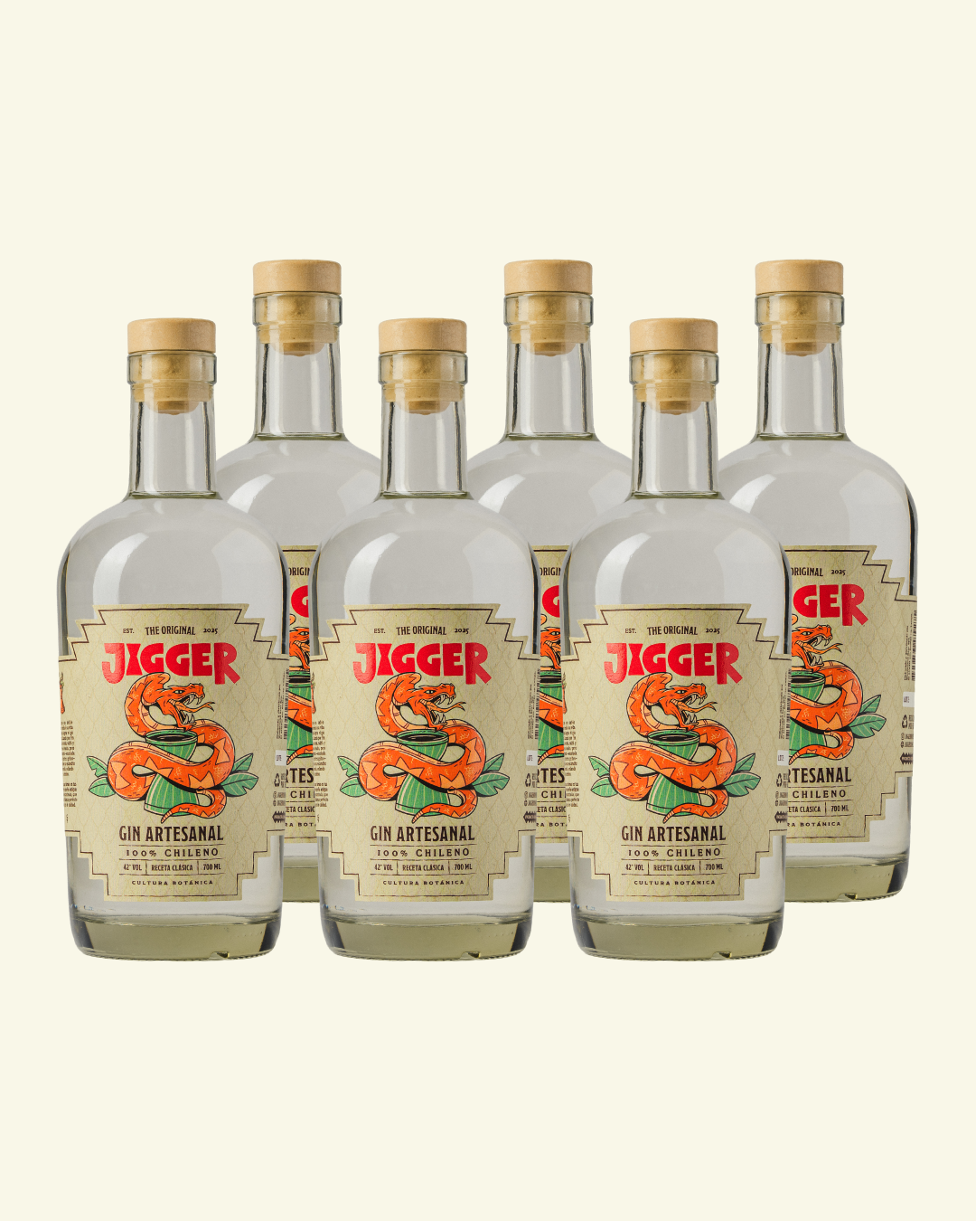 Pack x6 Jigger Gin Clásico